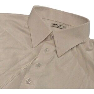 NWOT Collars & Co Men’s XL English Spread Collar Polo Shirt – Solid White